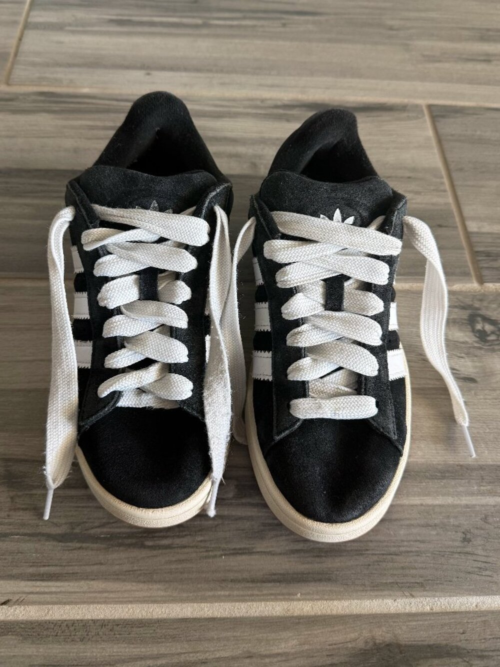 adidas Campus 00s Unisex Core Black Gum Sole Skate Shoes US 7 Y2K